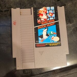 Nintendo Gray Super Mario Bros./Duck Hunt Game Cartridge